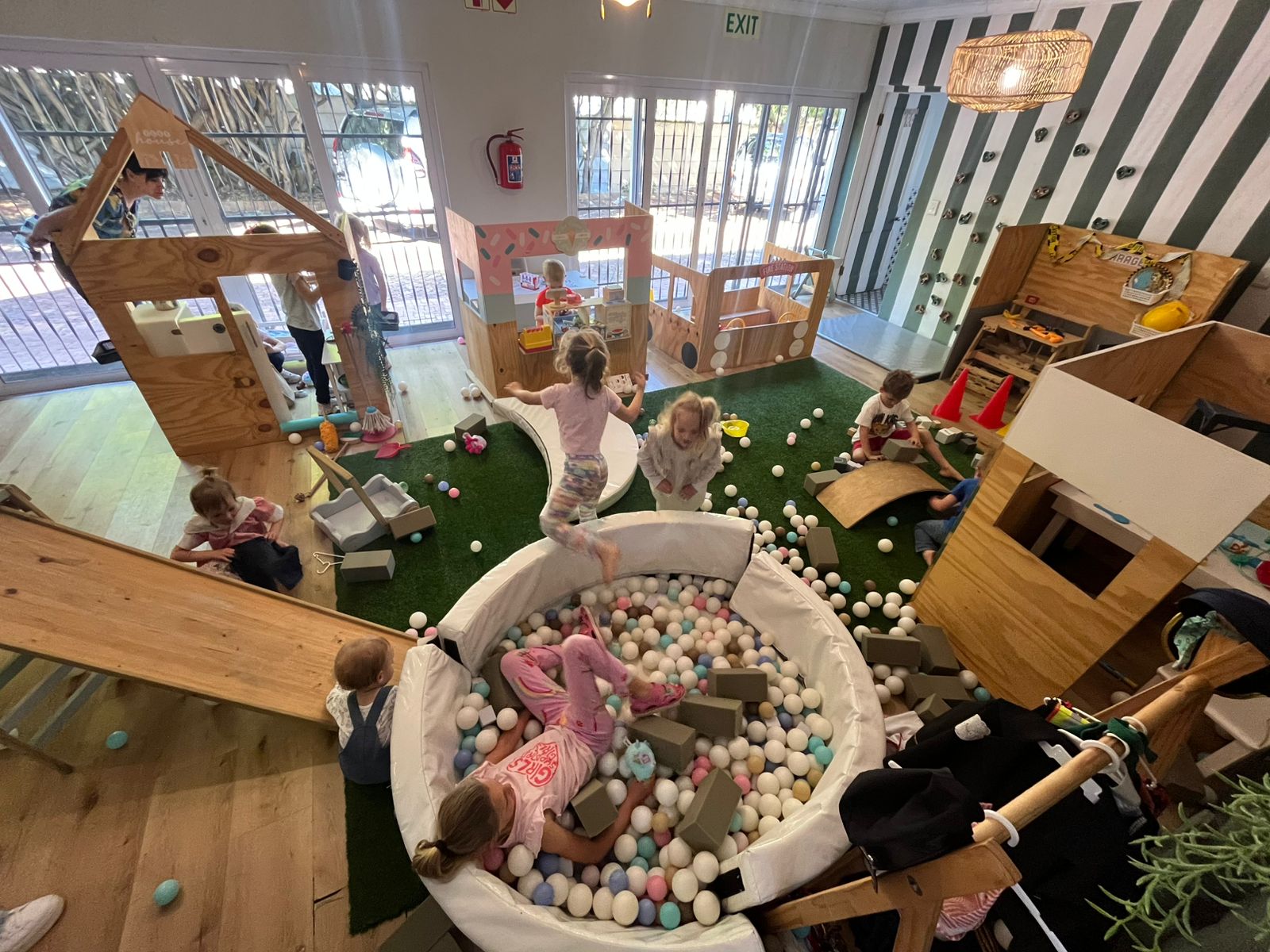 Toddlers Playing Safely